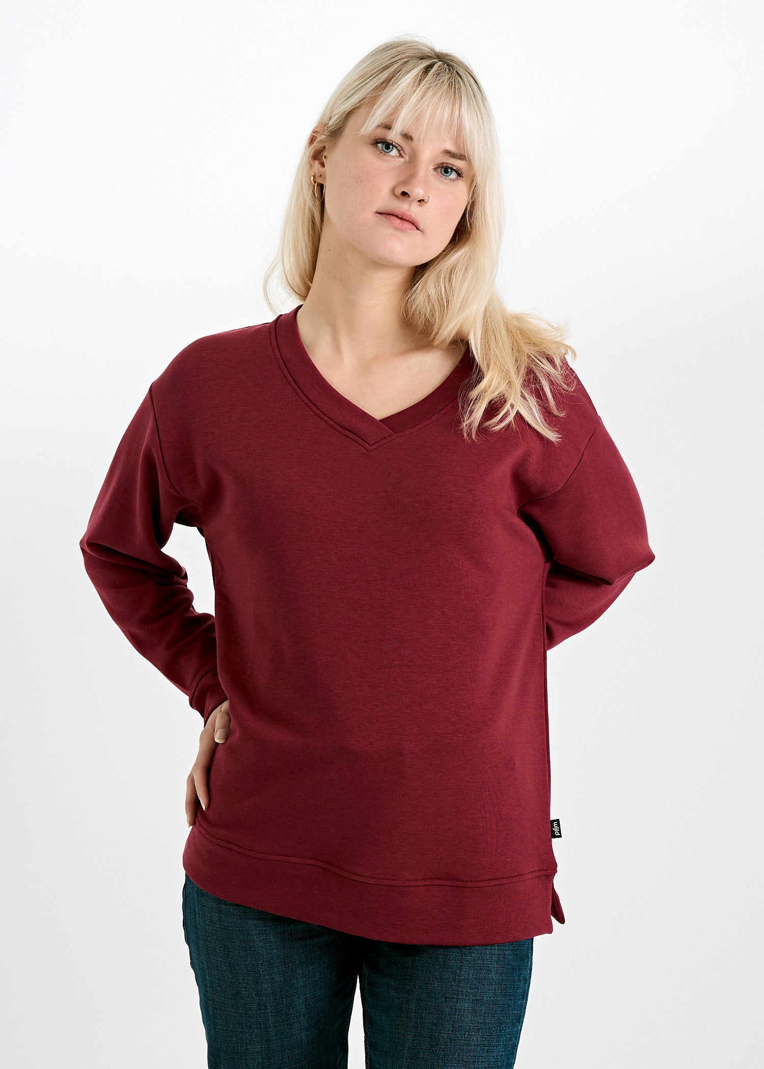 DAMEN SWEATER V-AUSSCHNITT ADA TIBETAN RED