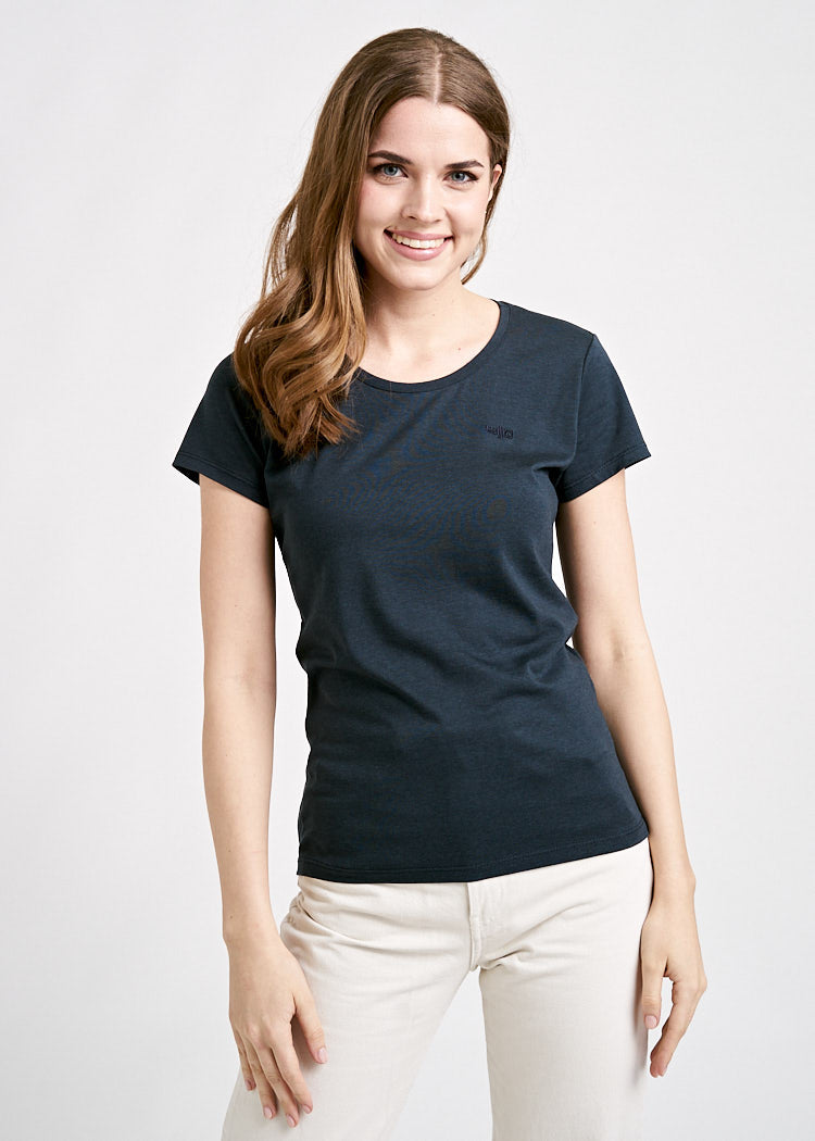 DAMEN WOODSHIRT SLIM CARBON