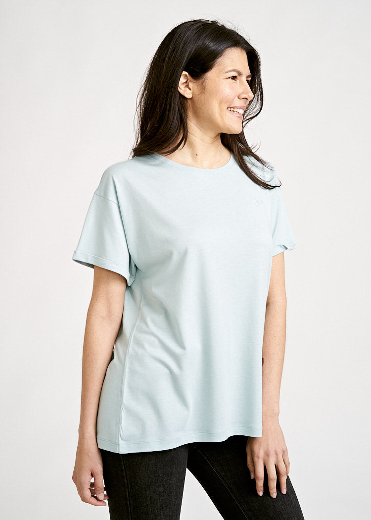 WOMEN'S WOODSHIRT TURN UP JANA MISTY BLUE