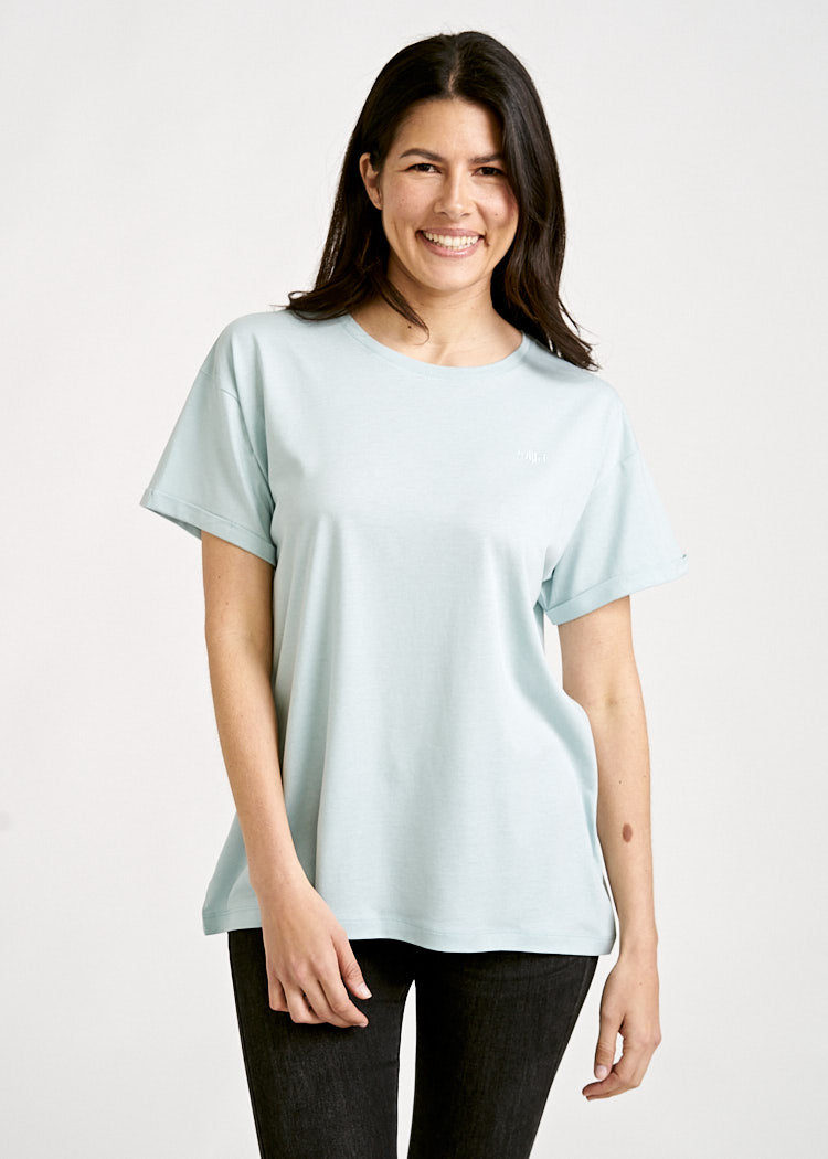 WOMEN'S WOODSHIRT TURN UP JANA MISTY BLUE
