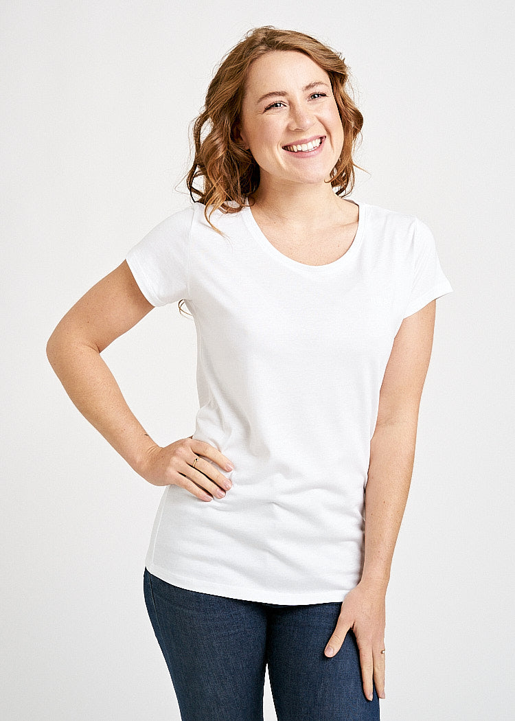 WOMEN'S WOODSHIRT SLIM SARAH BRIGHT WHITE