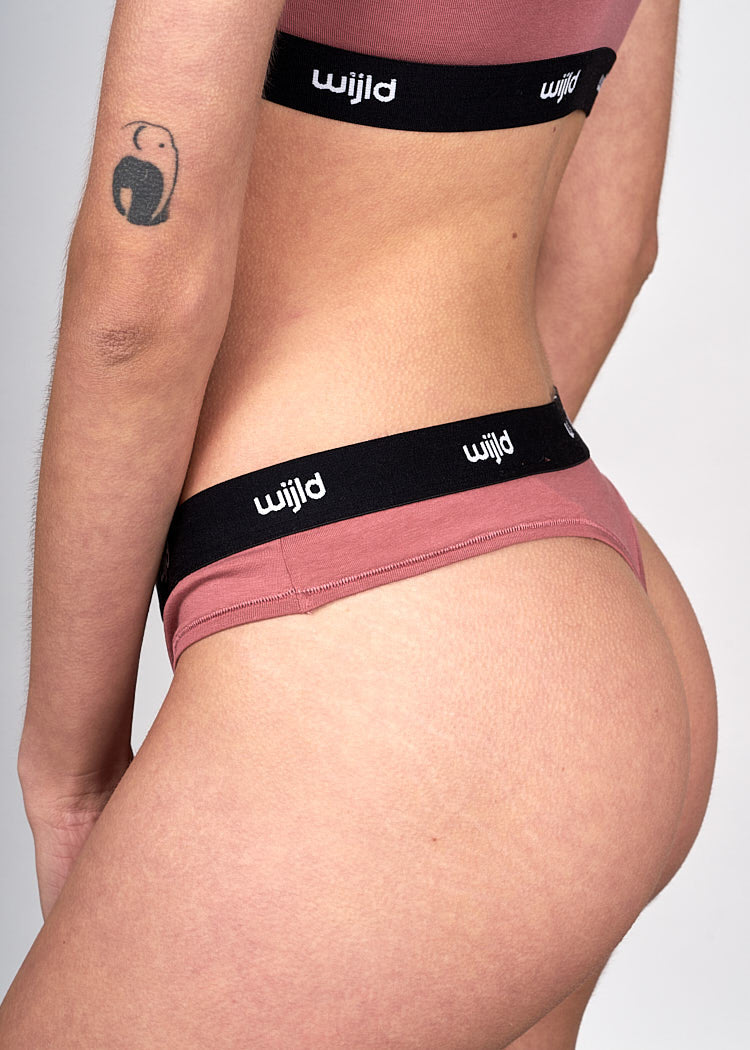 LADIES THONG ROSEWOOD