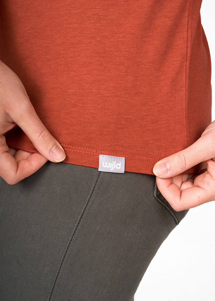 WOMEN'S WOODSHIRT SLIM CINNAMON