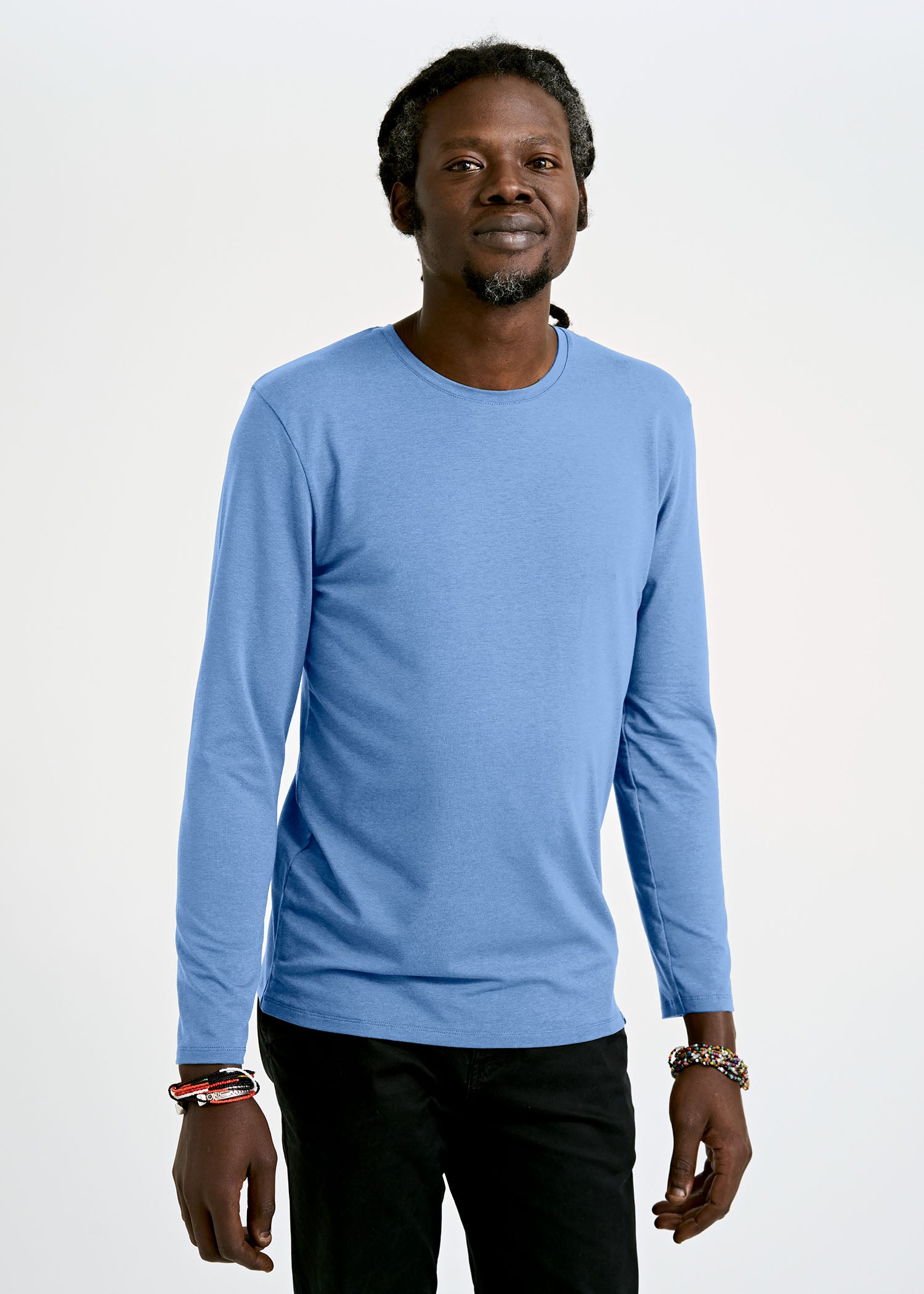 MEN'S LONG SLEEVE SHIRT DAVID BIJOUT BLUE