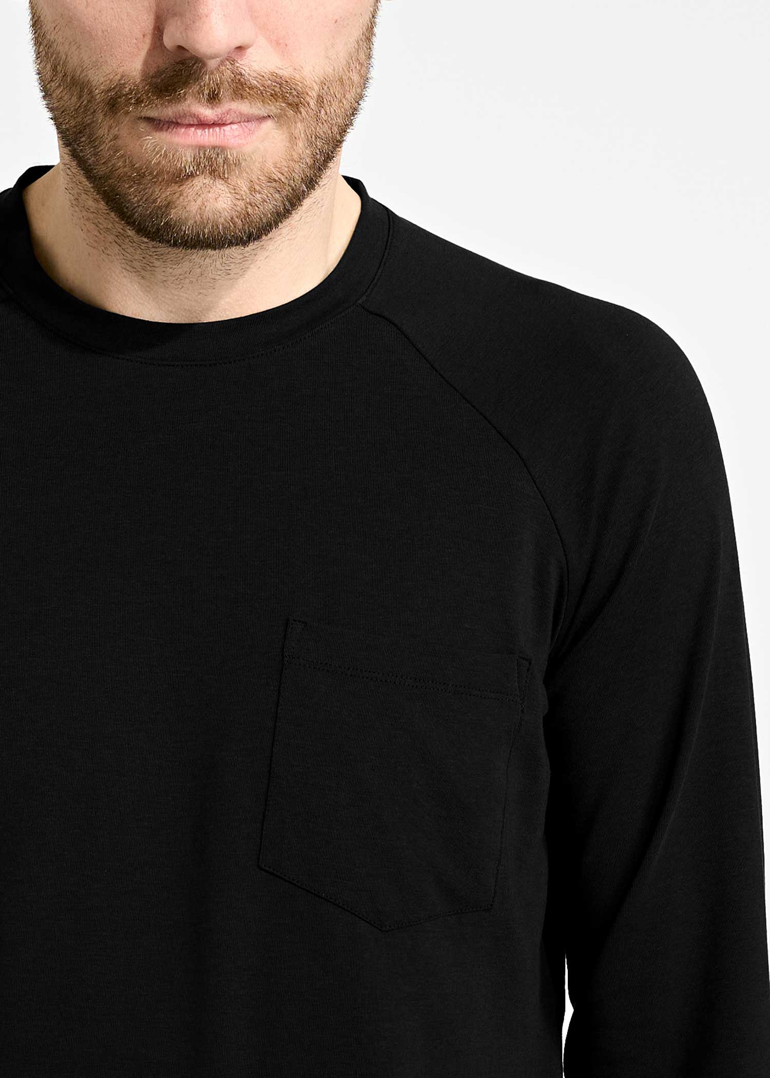 MEN'S LONG SLEEVE SHIRT HANS BLACK