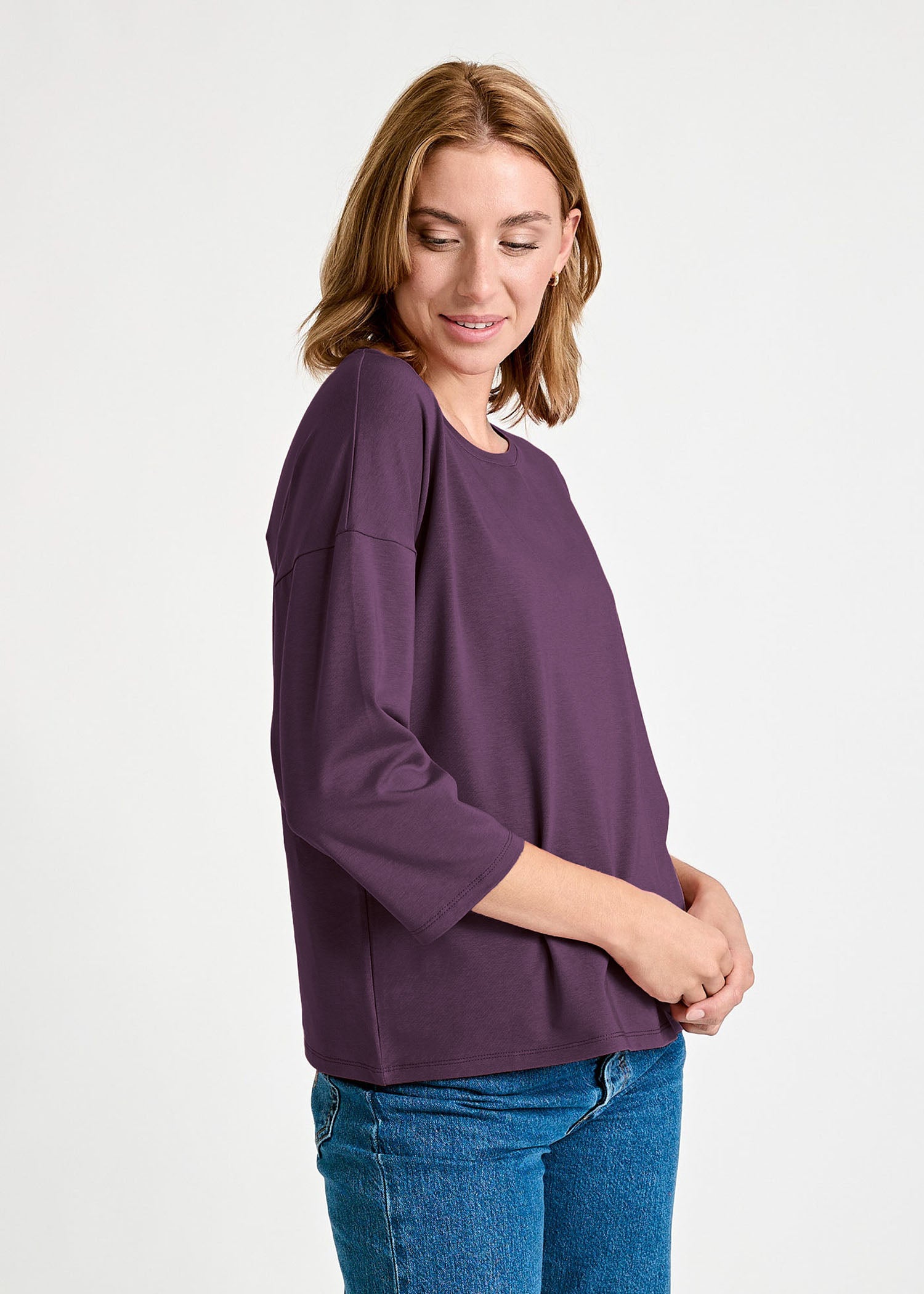 WOMEN'S LONG SLEEVE SHIRT CHRISTIN PLUM PERFECT