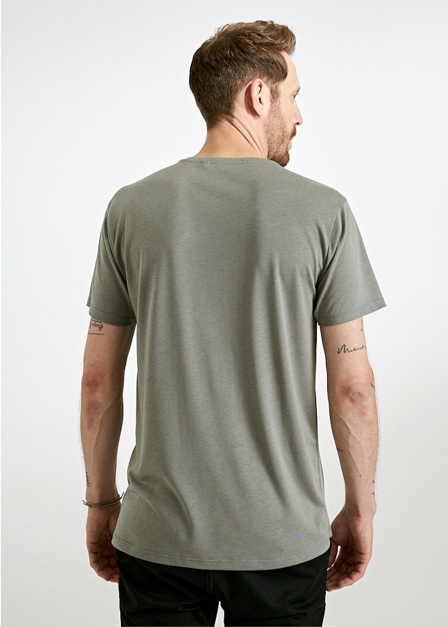 Herren Printshirt "Wijld Waves" Agave