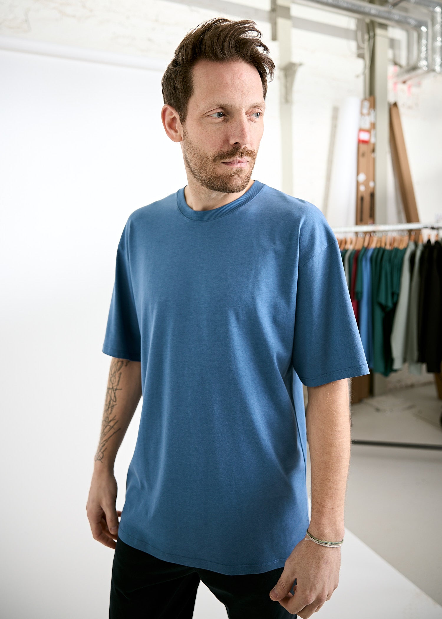 HERREN WOODSHIRT OVERCUT JAMES BIJOUT BLUE