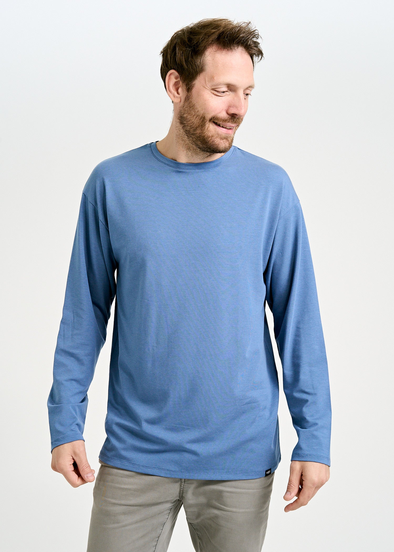 MEN'S LONG SLEEVE SHIRT OVERCUT CHRIS BIJOUT BLUE