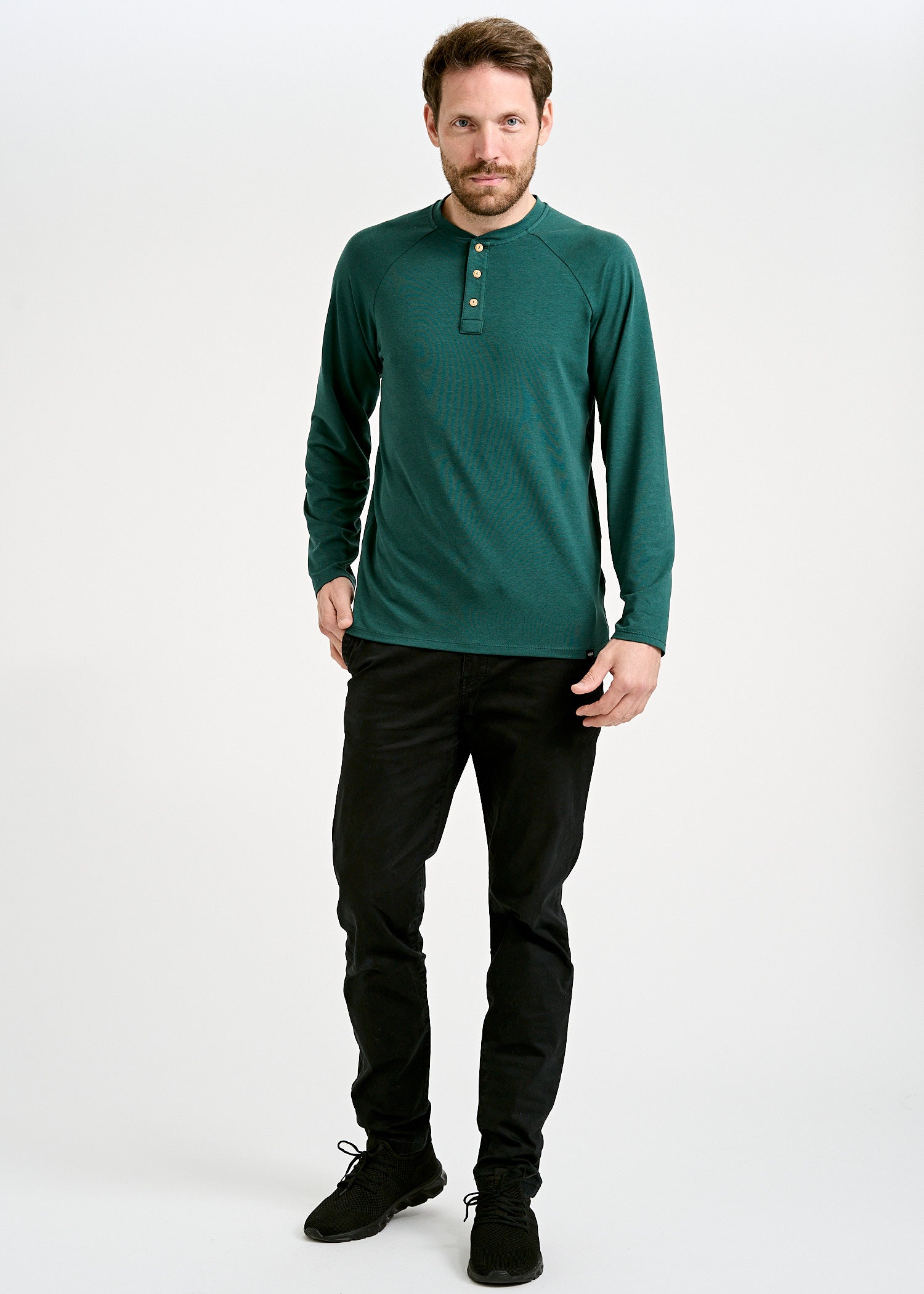 HERREN LANGARMSHIRT FRITZ SEA MOSS