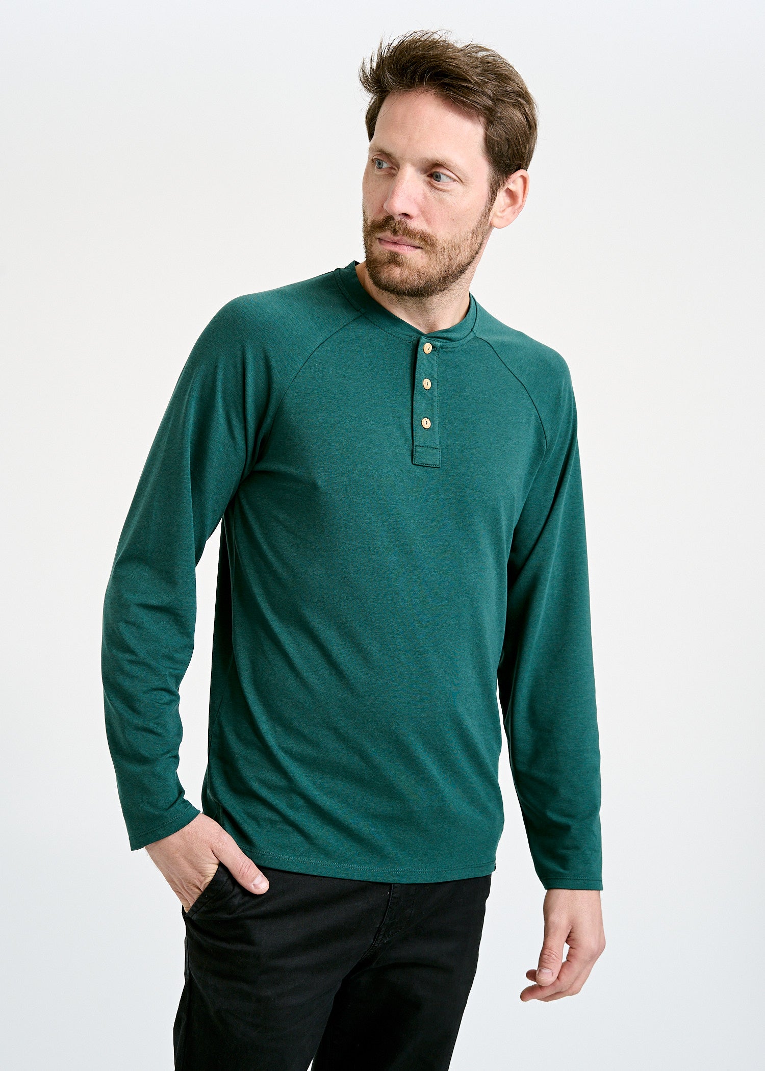 HERREN LANGARMSHIRT FRITZ SEA MOSS