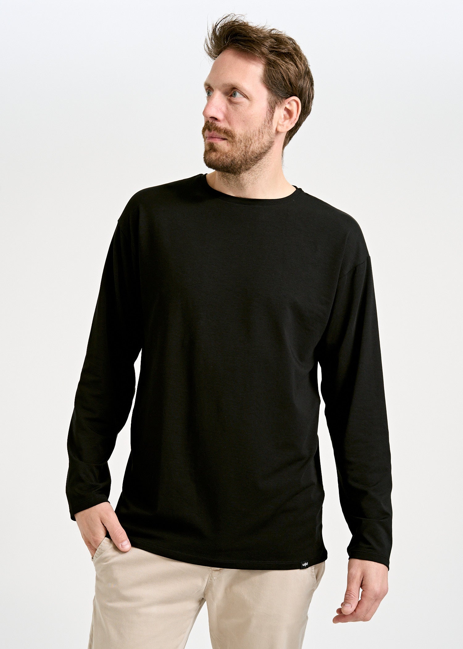 HERREN LANGARMSHIRT OVERCUT CHRIS BLACK