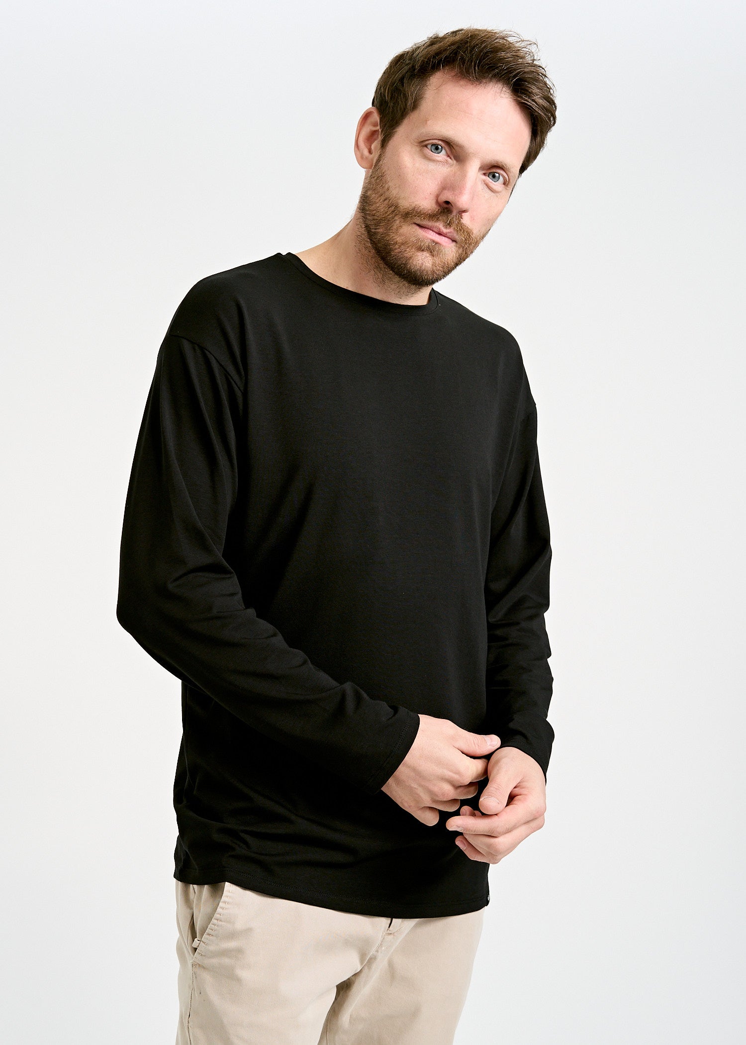 MEN'S LONG SLEEVE SHIRT OVERCUT CHRIS BLACK