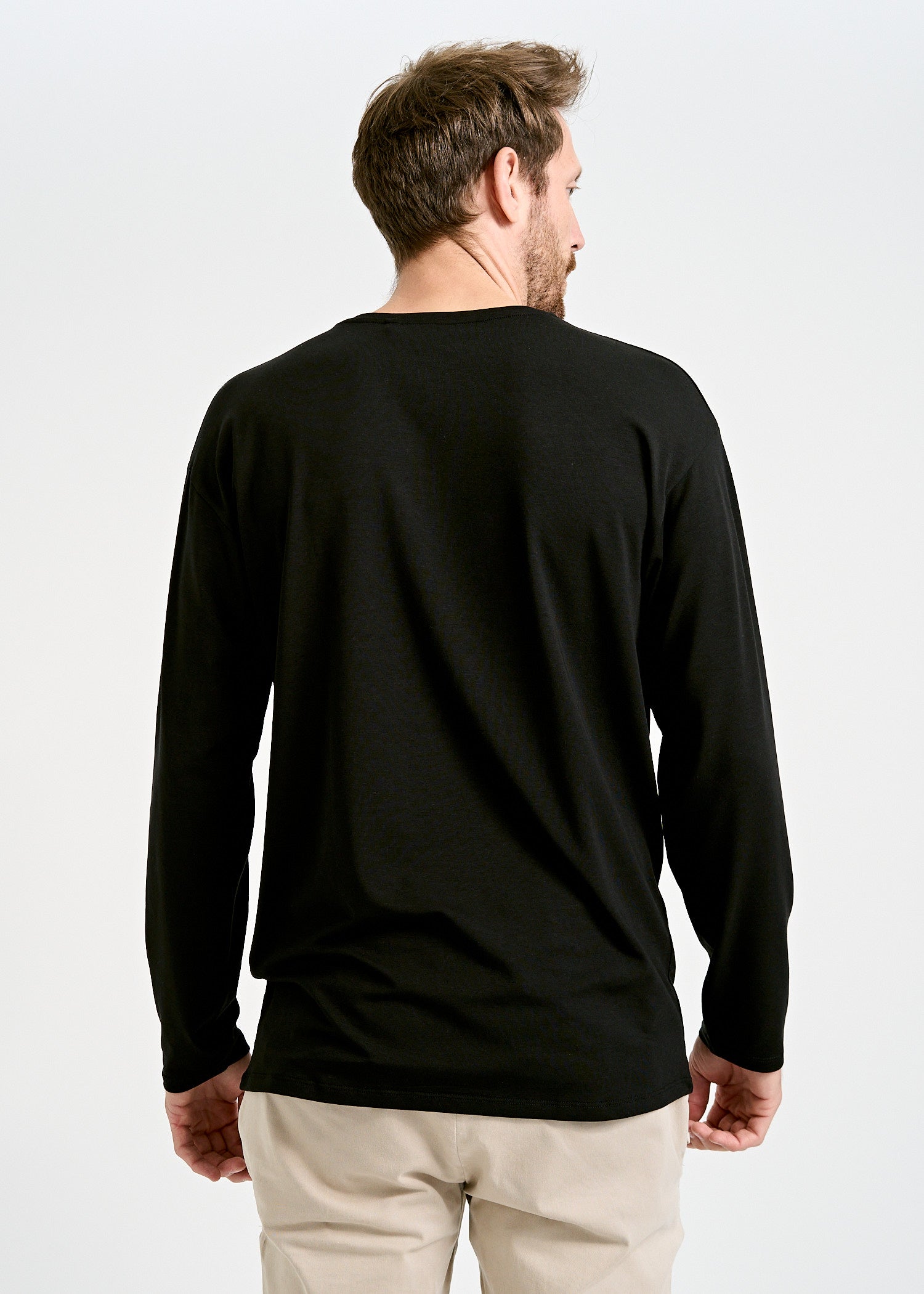 MEN'S LONG SLEEVE SHIRT OVERCUT CHRIS BLACK
