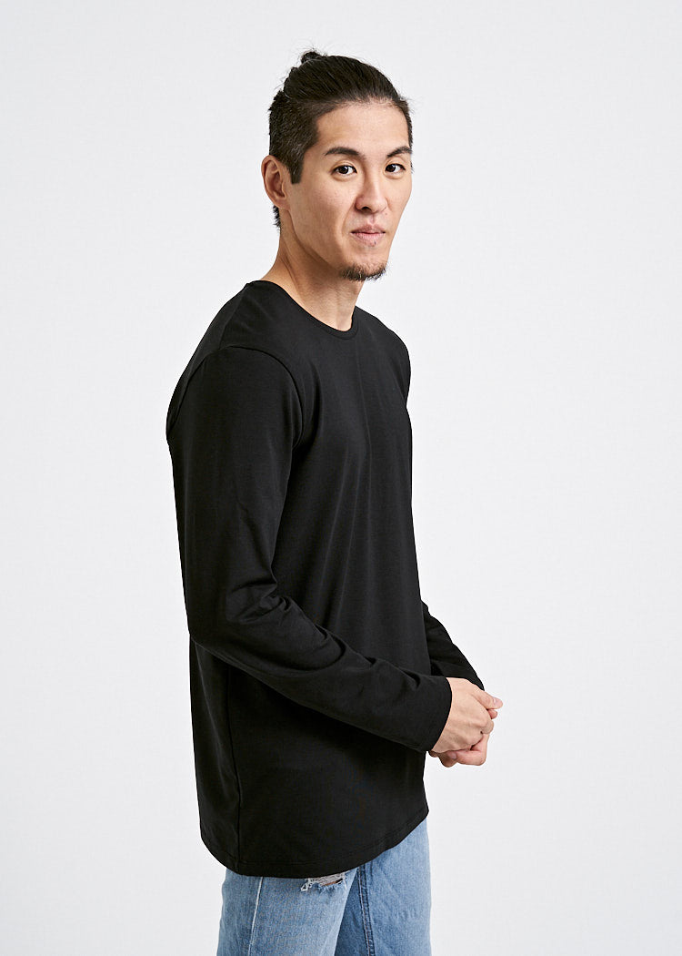 HERREN LANGARMSHIRT DAVID BLACK