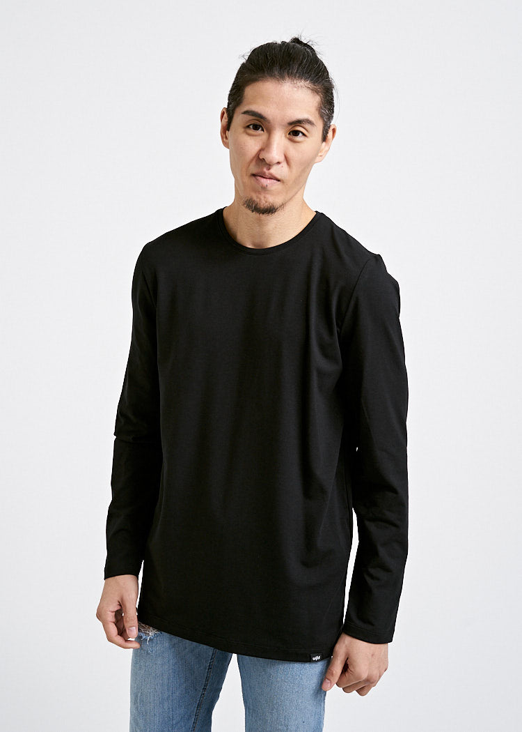 HERREN LANGARMSHIRT DAVID BLACK