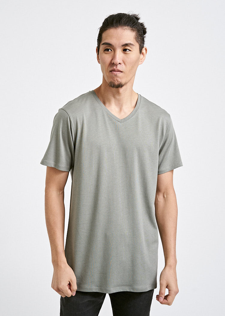 MEN'S WOODSHIRT V-NECK ALEX AGAVE GREEN
