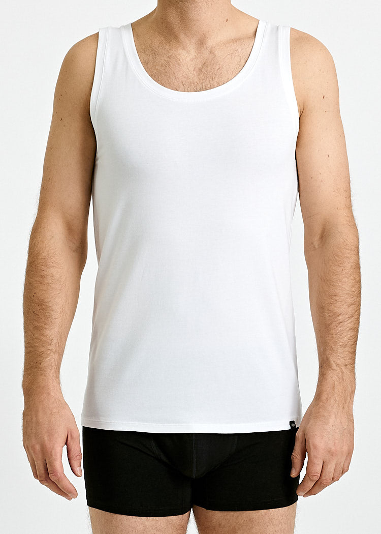 MEN'S UNDERWEAR TANK TOP BEN BRIGHT WHITE