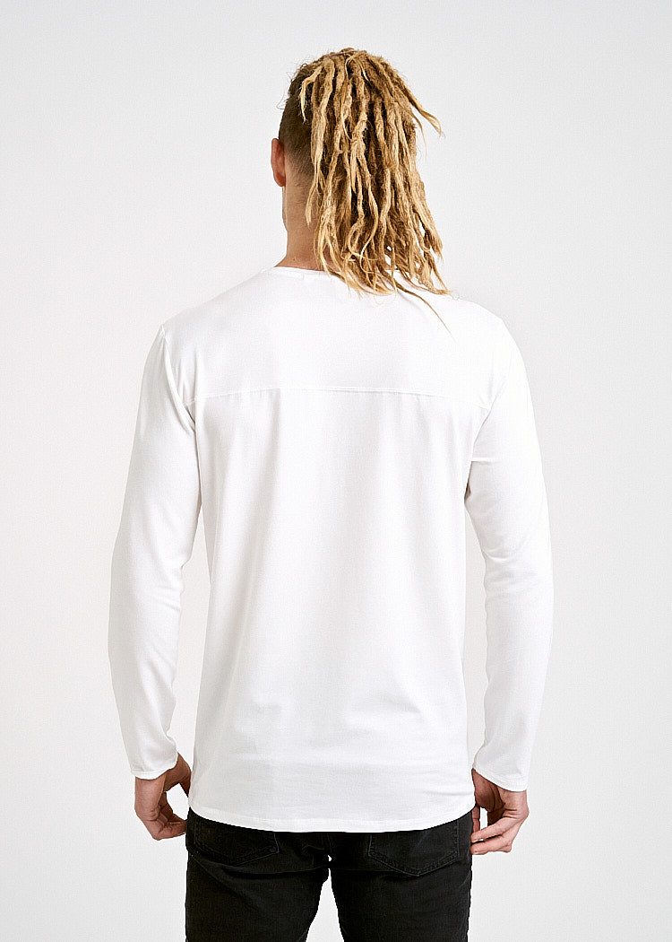 HERREN LANGARMSHIRT DAVID BRIGHT WHITE