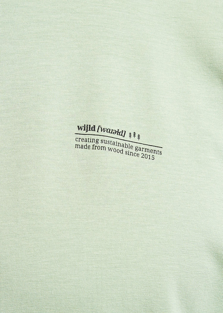 HERREN WOODSHIRT LOOSE TEE BASIL