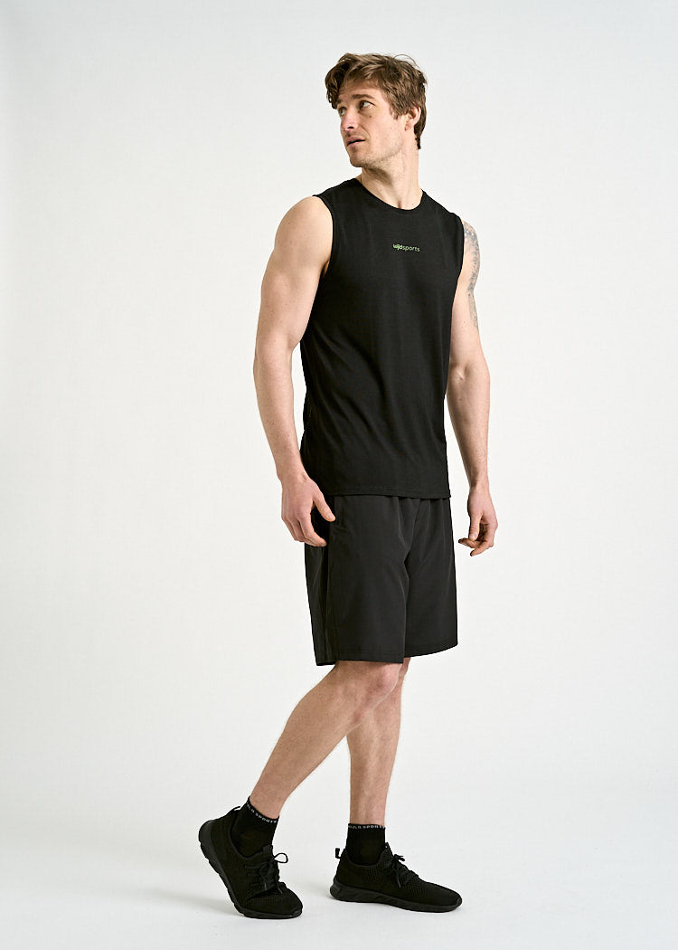 HERREN SPORTSHIRT ARIAN SLEEVELESS BLACK