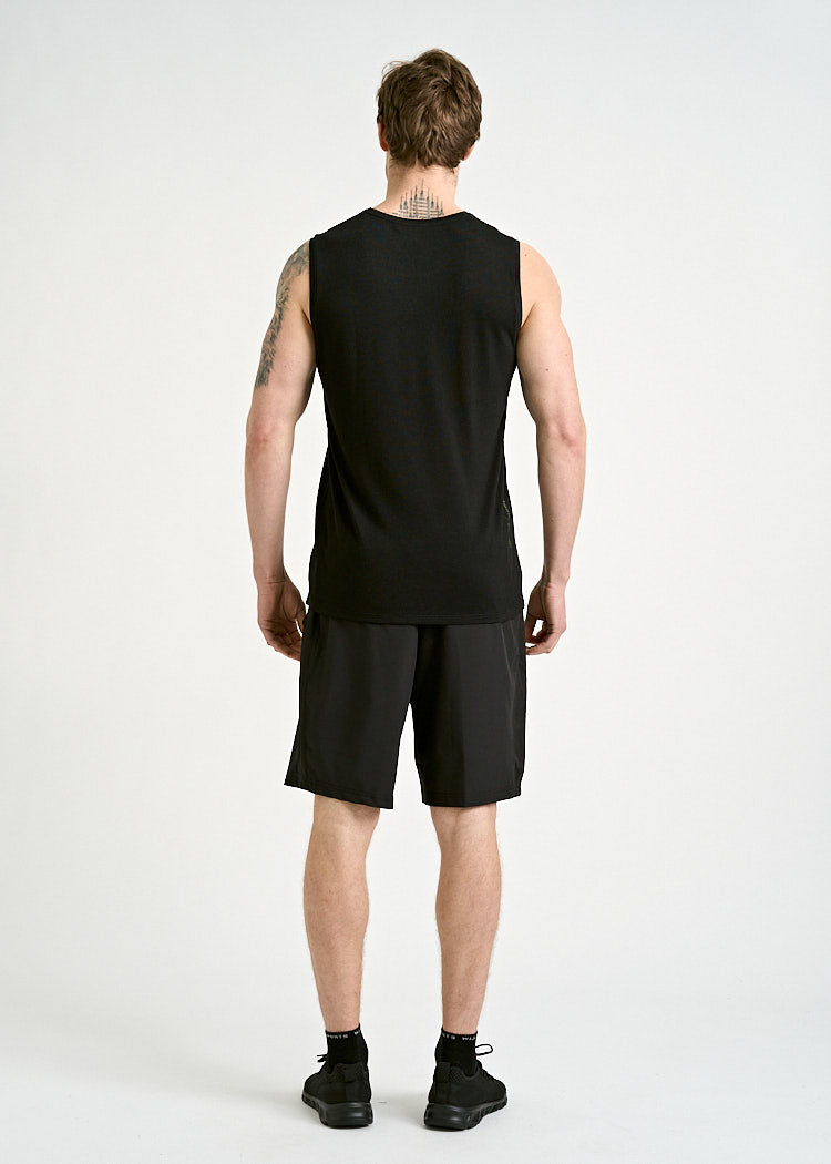 HERREN SPORTSHIRT ARIAN SLEEVELESS BLACK