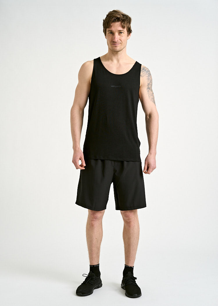 HERREN SPORT TANK TOP PETER BLACK GRAY