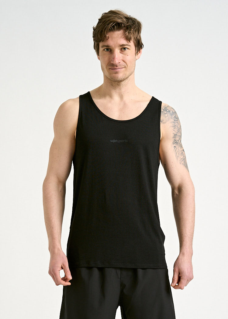 HERREN SPORT TANK TOP PETER BLACK GRAY