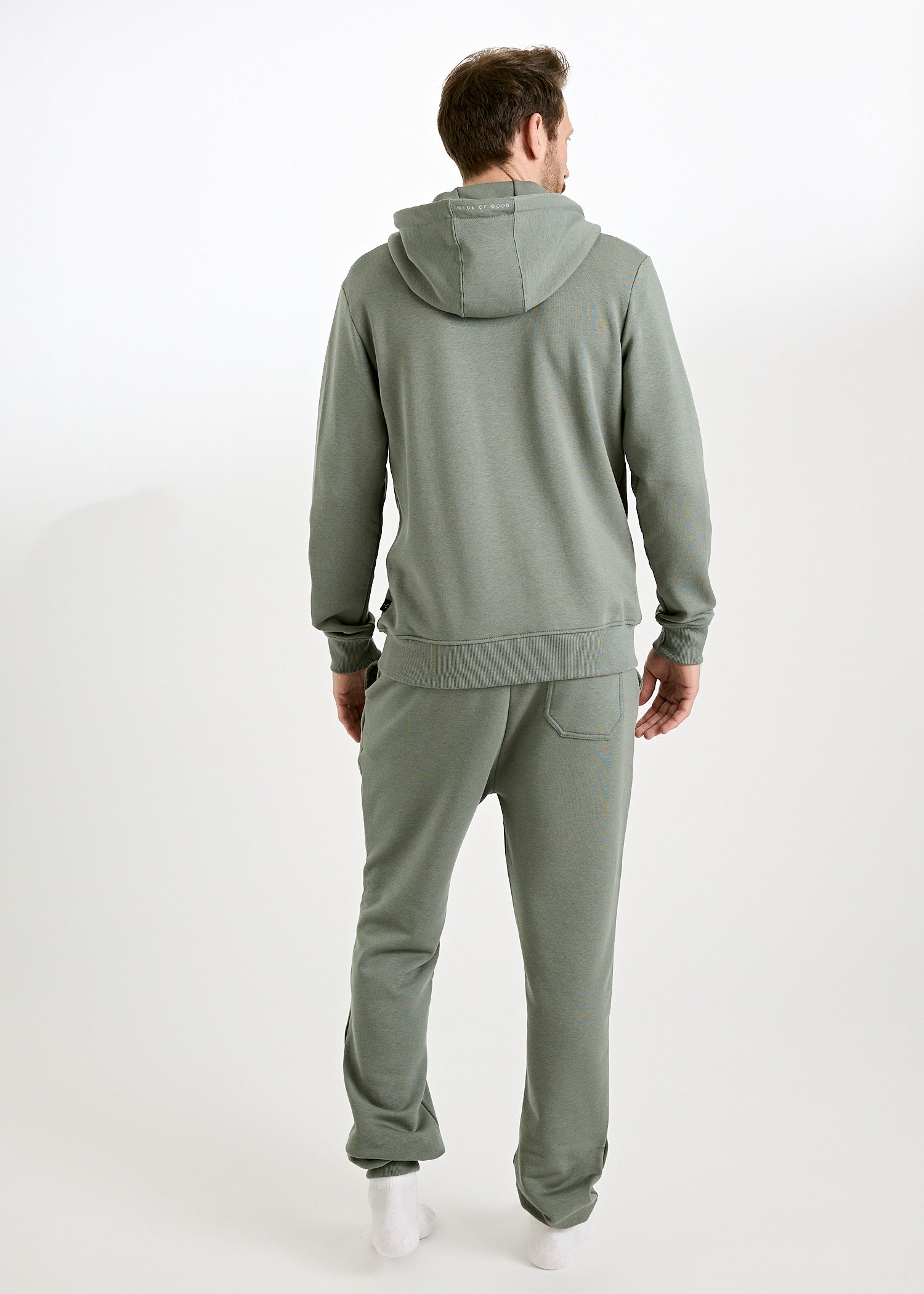 HERREN ZIP HOODIE LEON AGAVE GREEN