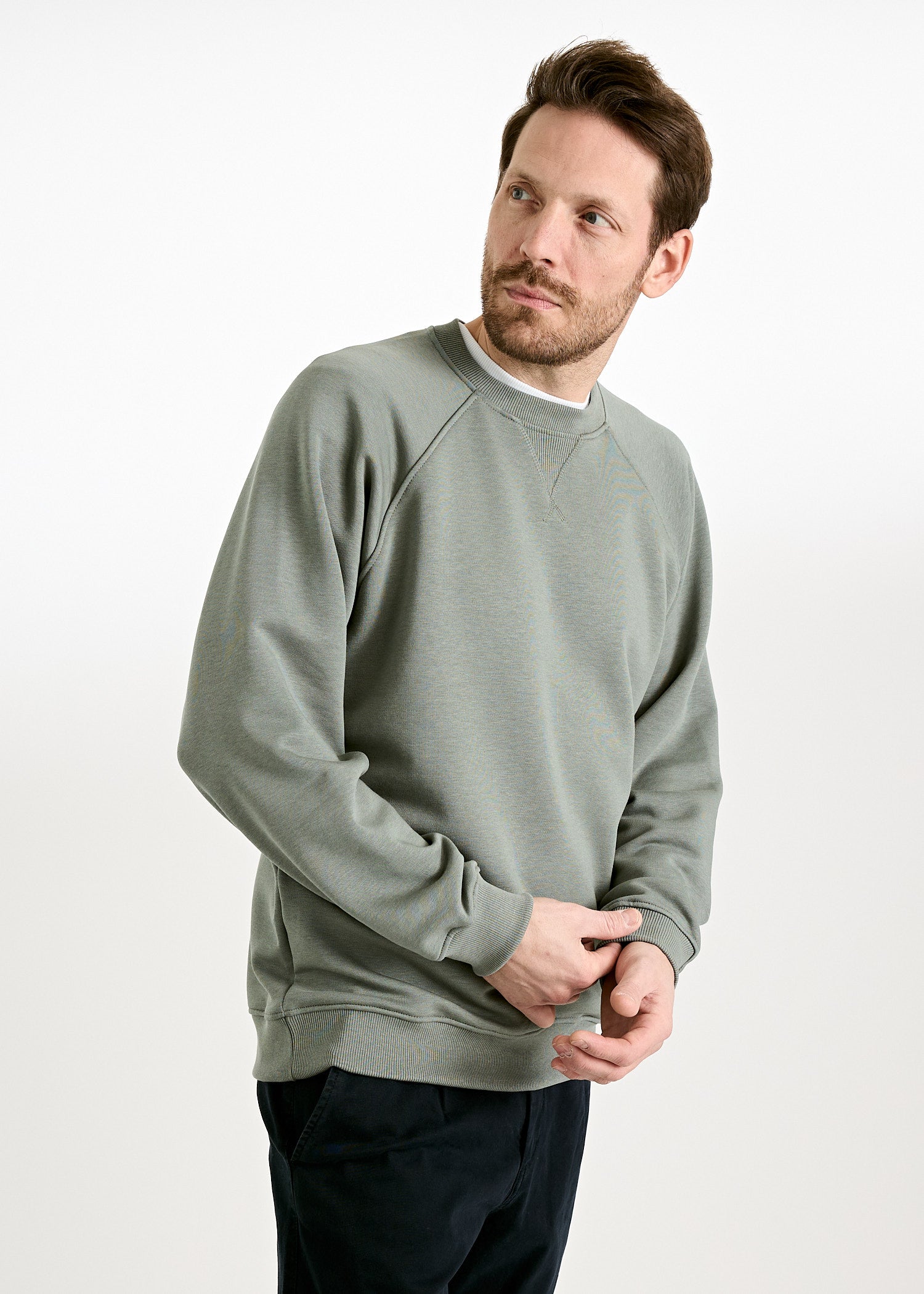MEN'S SWEATER EDMUND AGAVE GREEN