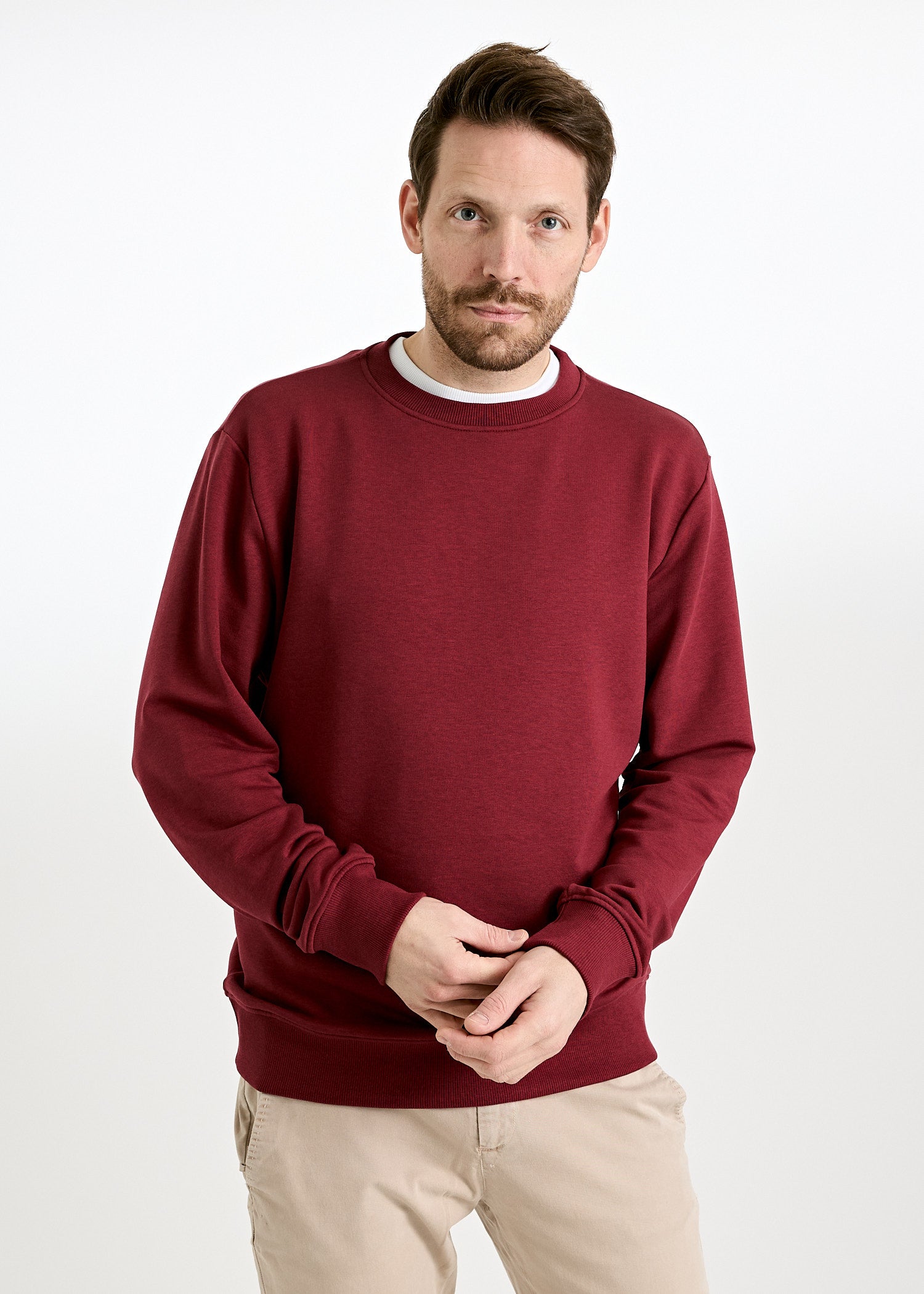 HERREN SWEATER TILL TIBETAN RED