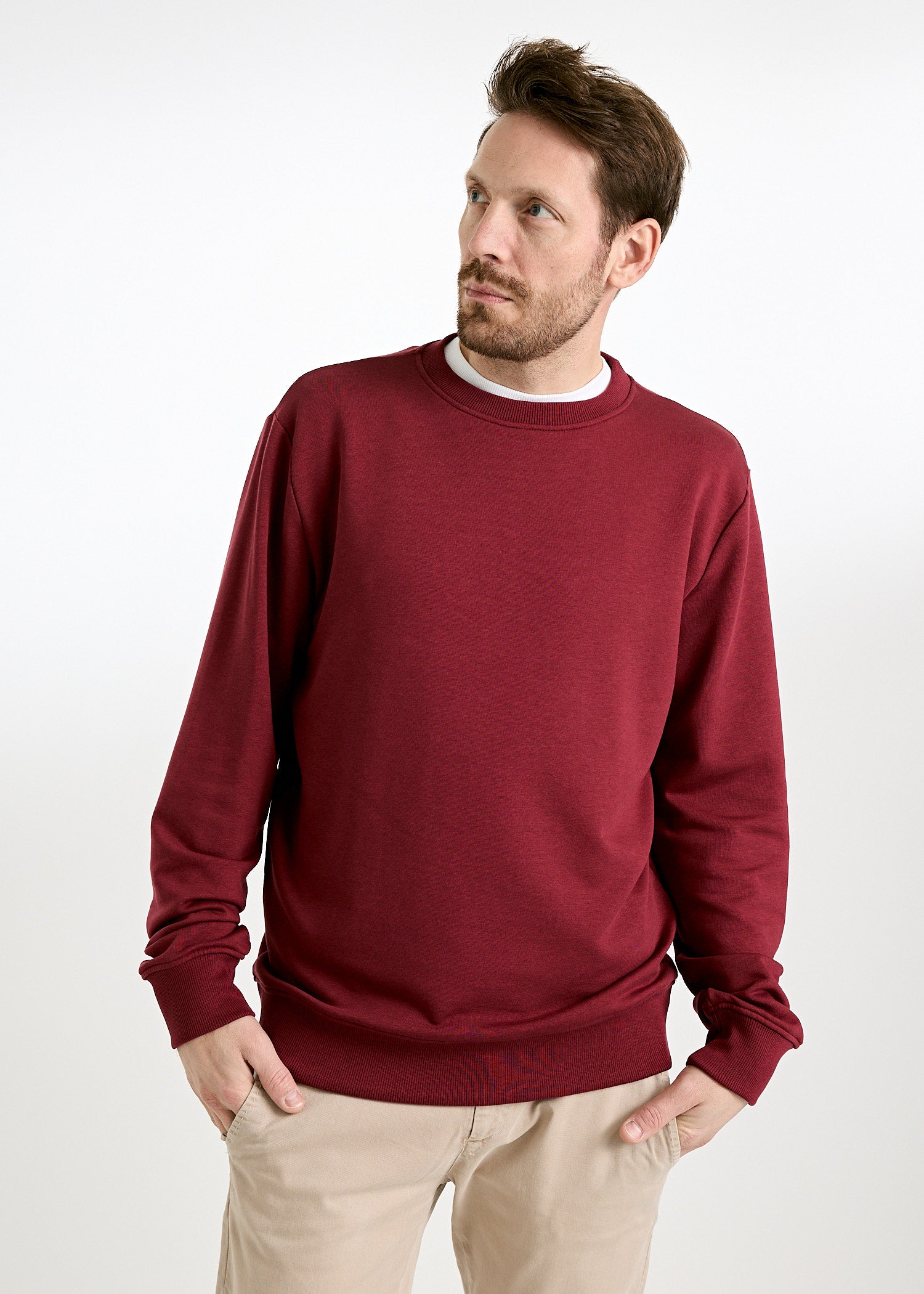 HERREN SWEATER TILL TIBETAN RED