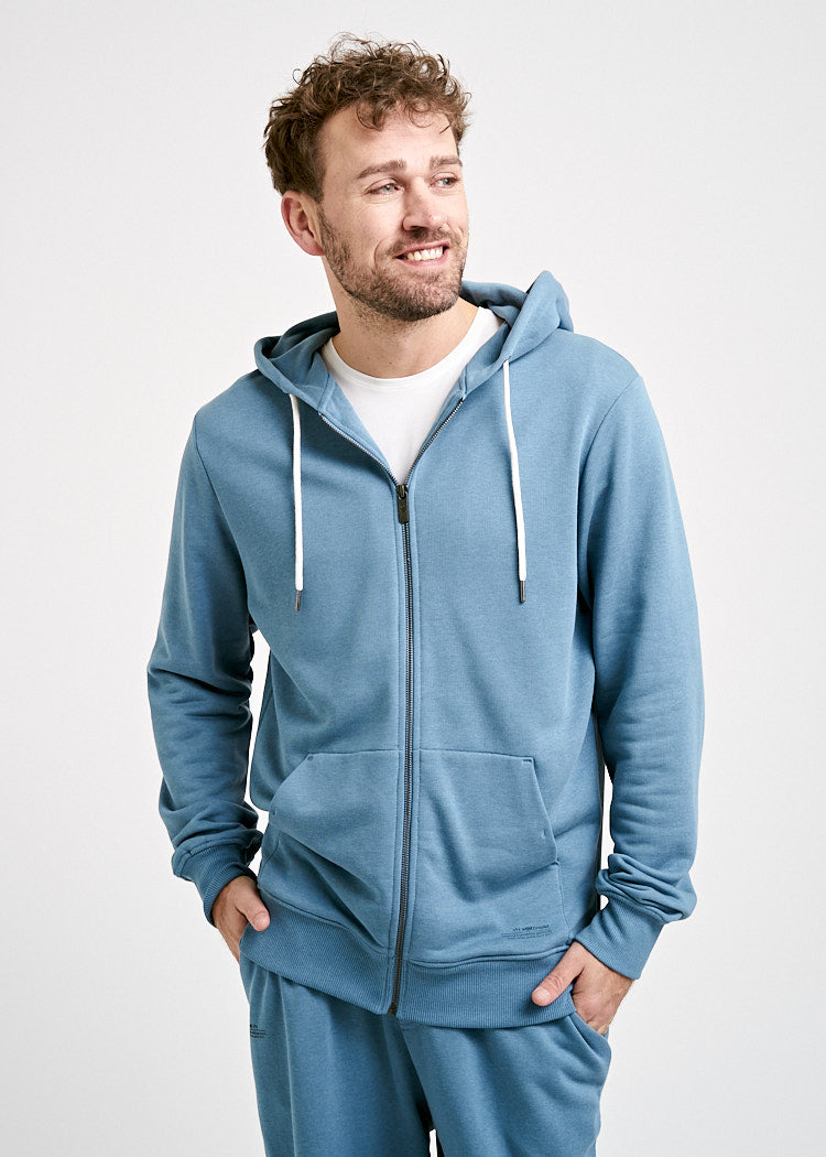 HERREN SWEATJACKE BLUE STONE