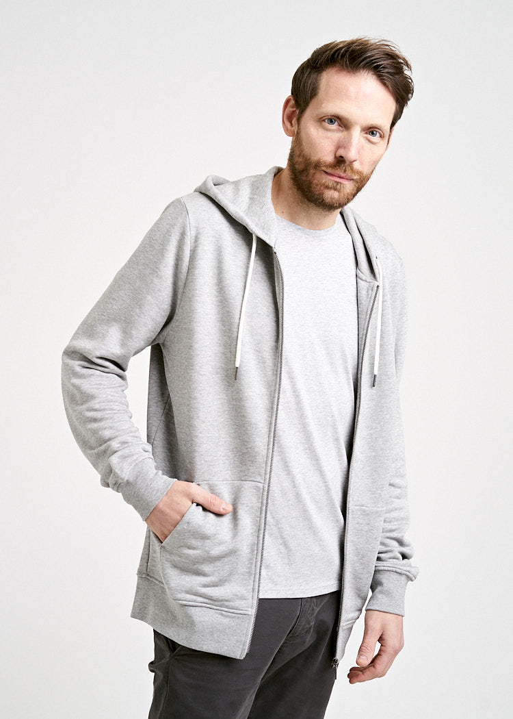 Felpa uomo grigio mélange