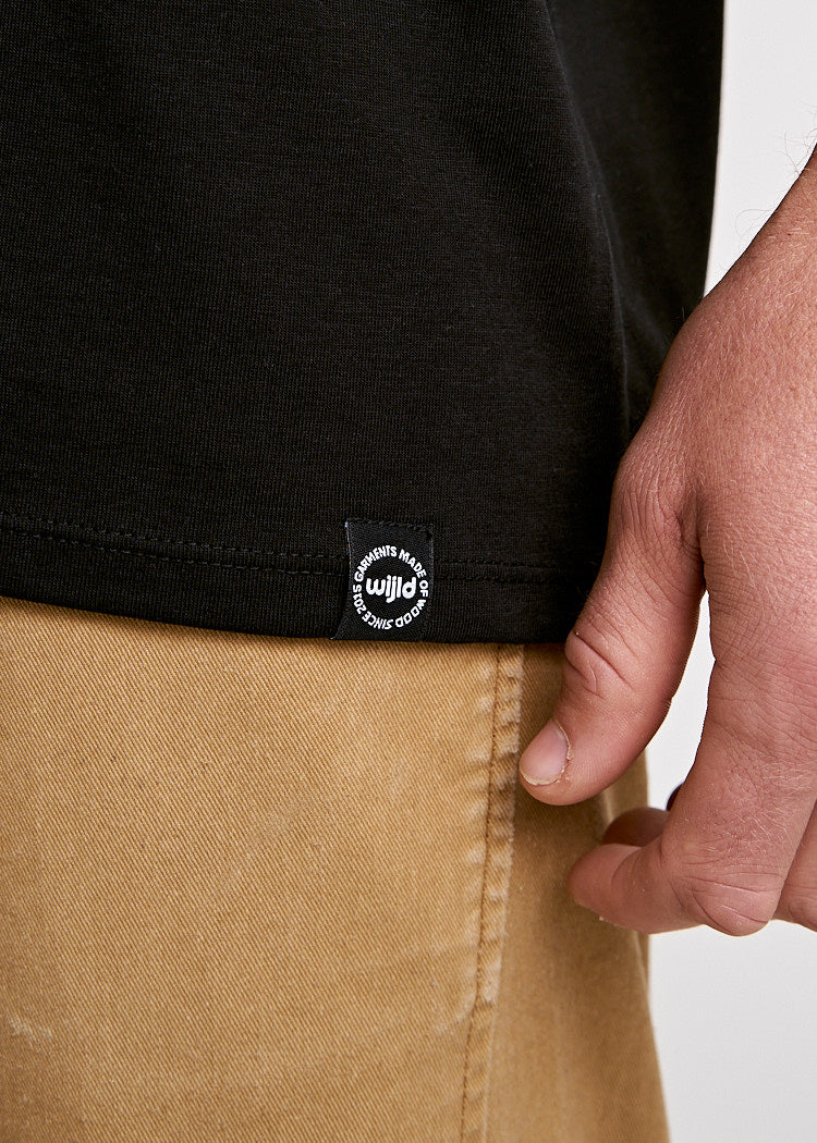 HERREN WOODSHIRT OVERCUT JAMES BLACK