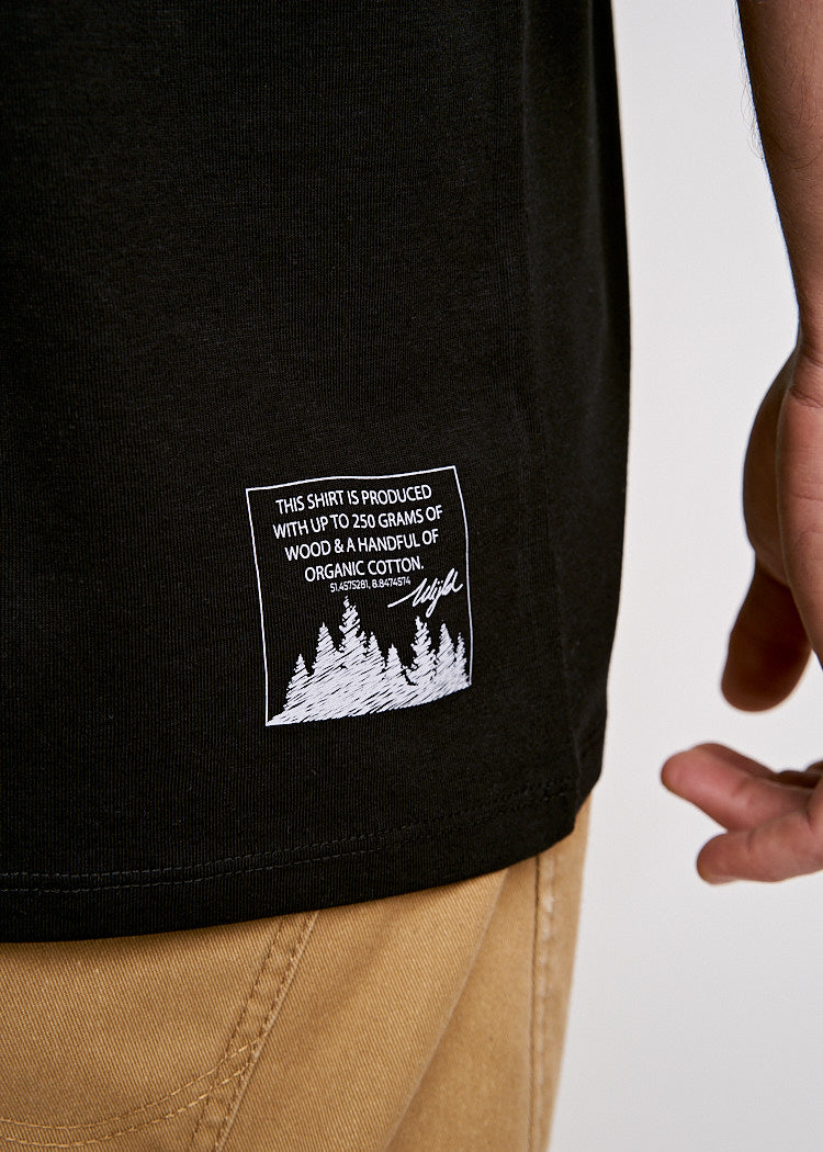 HERREN WOODSHIRT OVERCUT JAMES BLACK