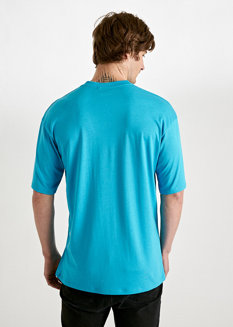 MEN'S WOODSHIRT OVERCUT JAMES BLUE DANOUBE