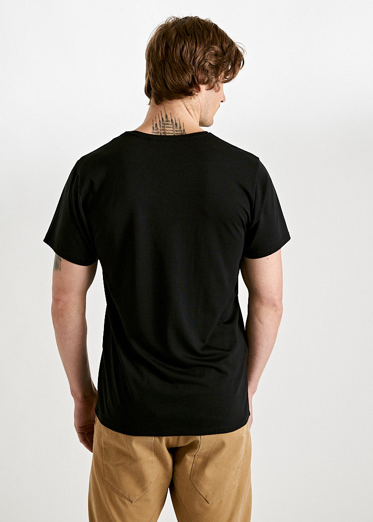 HERREN WOODSHIRT POCKET ALEX BLACK