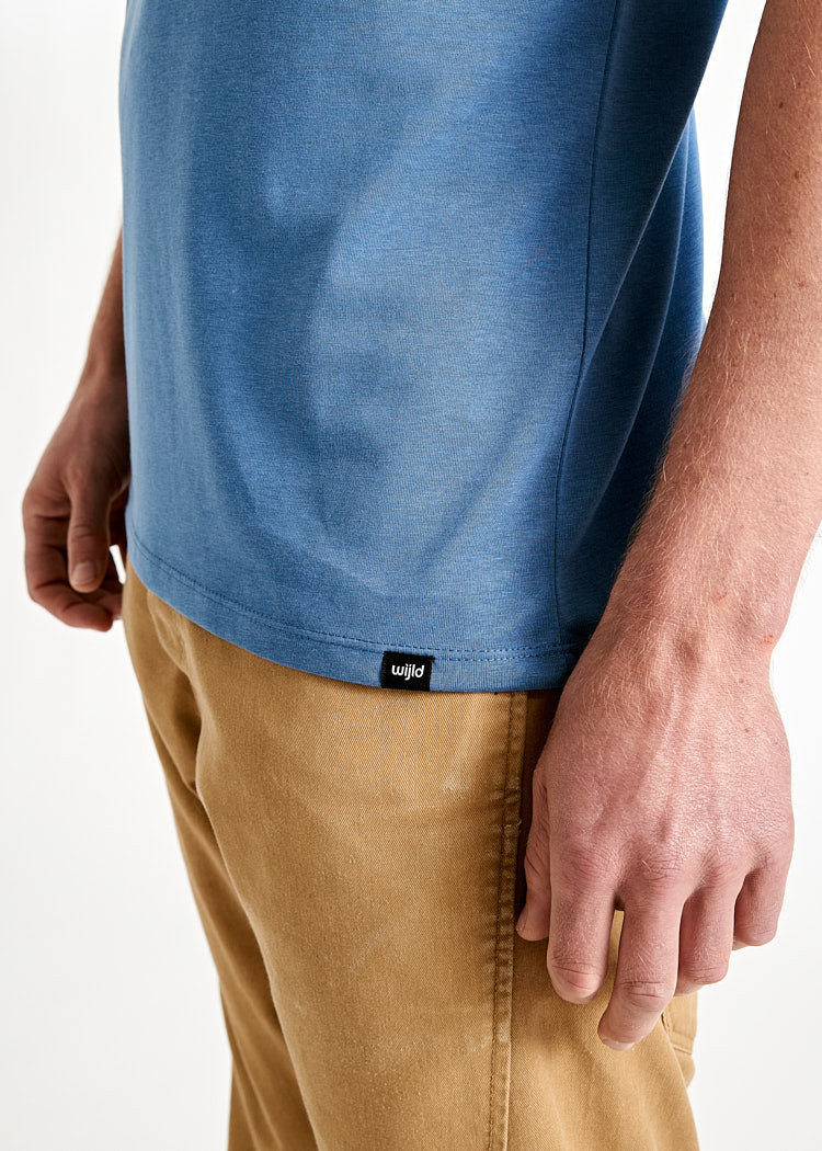 MEN'S WOODSHIRT ALEX BIJOUT BLUE