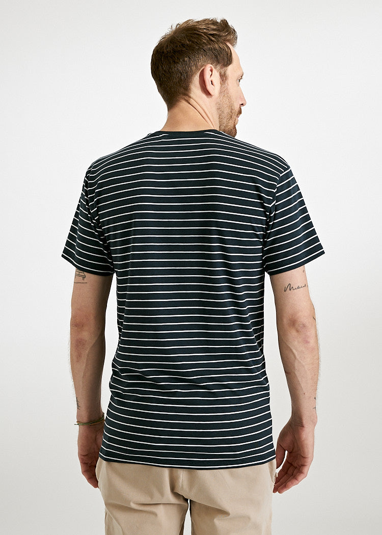 MEN'S WOODSHIRT LOOSE TIMO THIN STRIPES