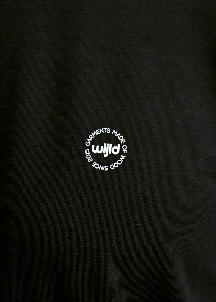 HERREN WOODSHIRT LOOSE TIMO BLACK