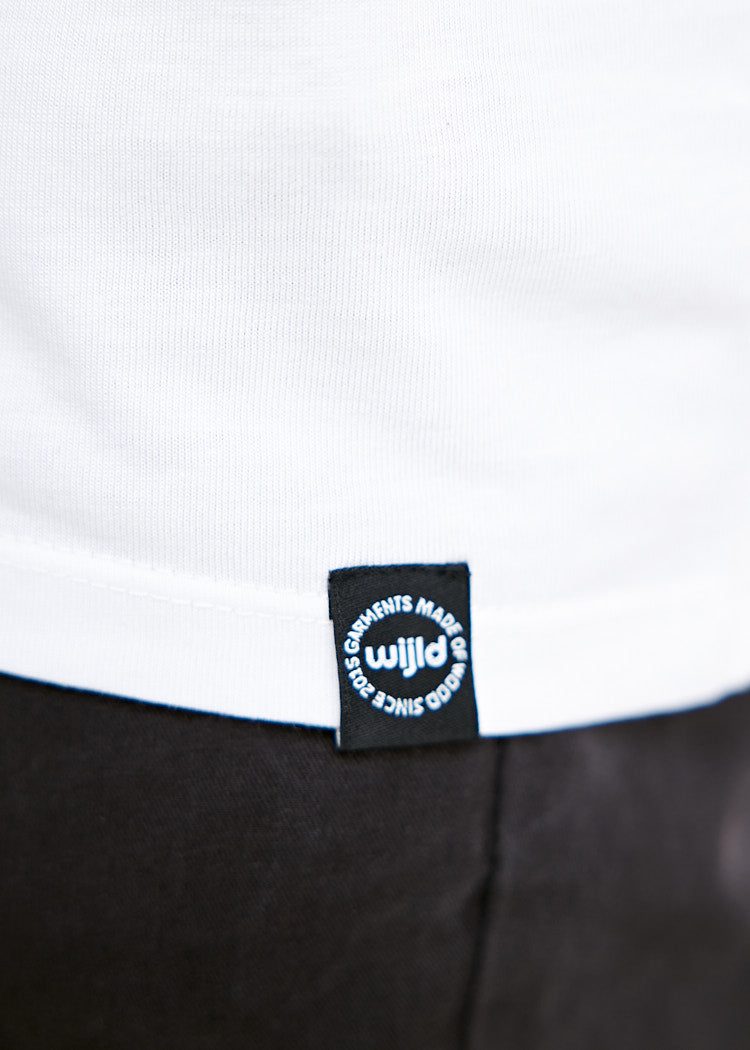 HERREN WOODSHIRT TURN UP BRIGHT WHITE