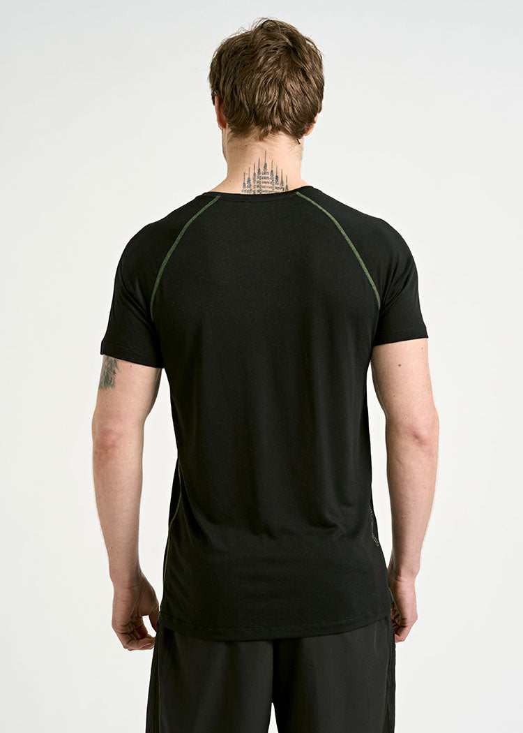HERREN SPORTSHIRT MAX BLACK GREEN