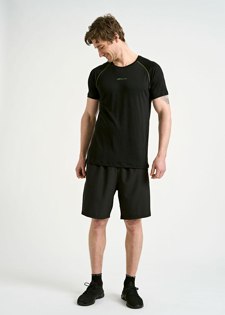 HERREN SPORTSHIRT MAX BLACK GREEN