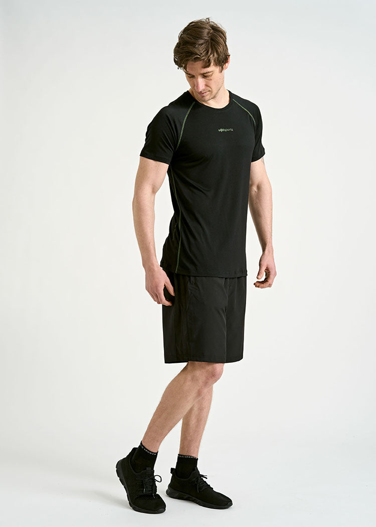 HERREN SPORTSHIRT MAX BLACK GREEN