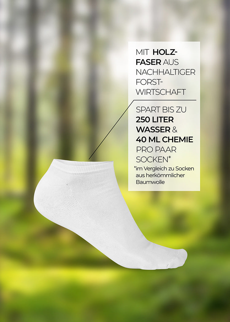 WOODSOCKS® SNEAKERSOCKEN BRIGHT WHITE