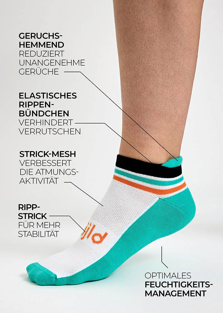 WOODSOCKS® SPORT SOCKS SNEAKER MULTI COLOR