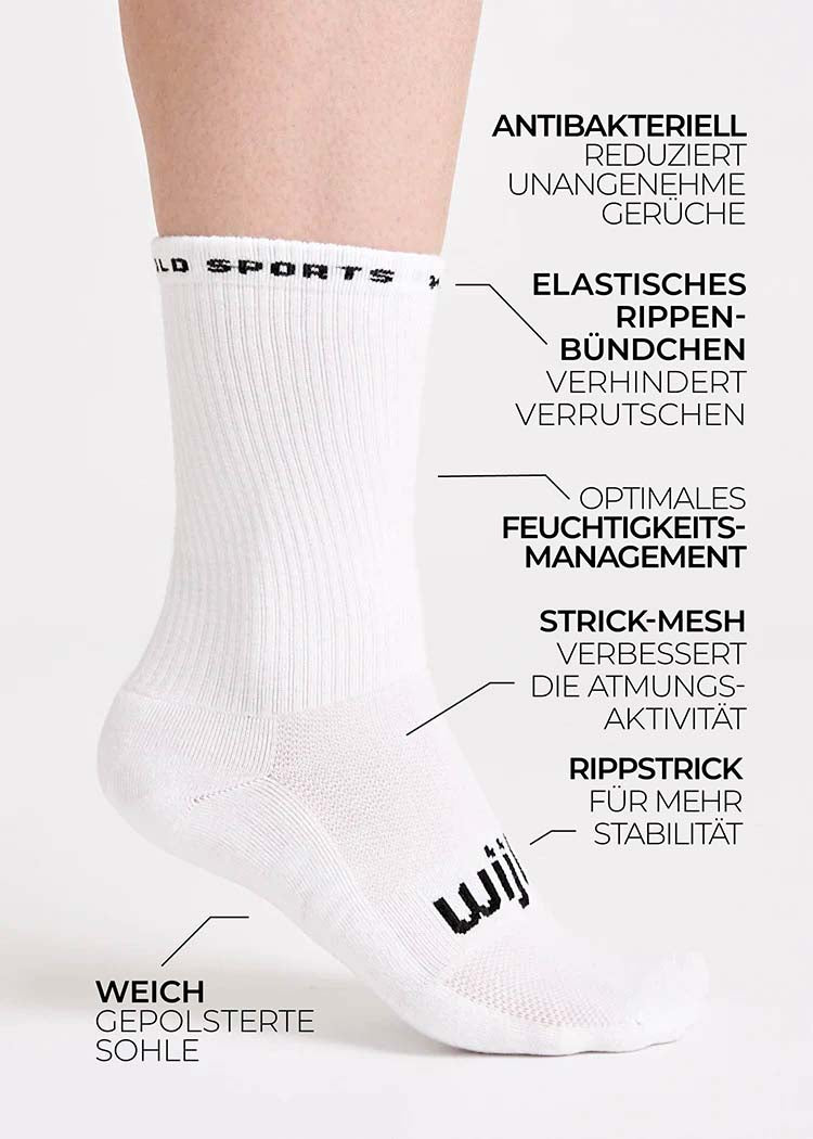 WOODSOCKS® TENNISSOCKEN SPORT BRIGHT WHITE