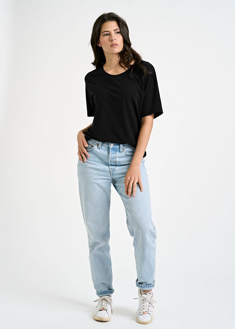 DAMEN WOODSHIRT TILDA BLACK