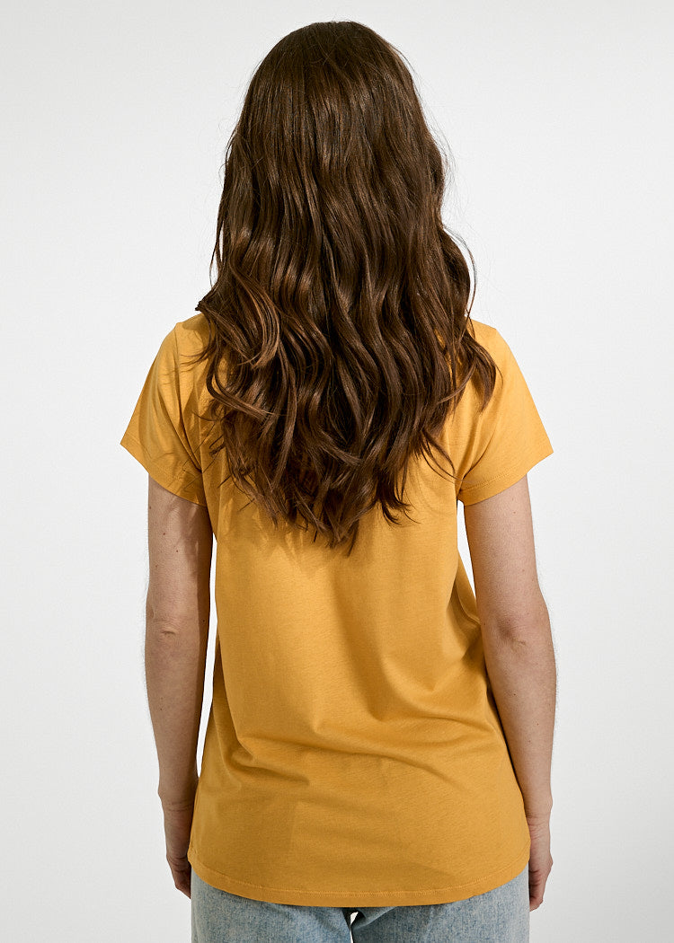 DAMEN WOODSHIRT REGULAR LENA MUSTARD